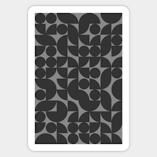 Dark Colored Geometric Pattern - Shapes #10 Sticker